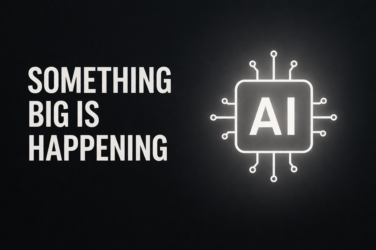 Something big is happening. cover image